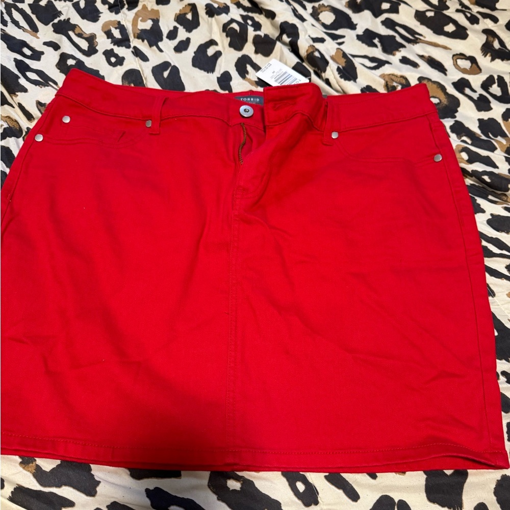 Red skirt